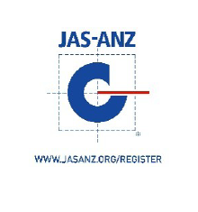 JAS-ANZ logo with a blue circular 'C' and red line, and the text 'JAS-ANZ' above with 'WWW.JASANZ.ORG/REGISTER' below.